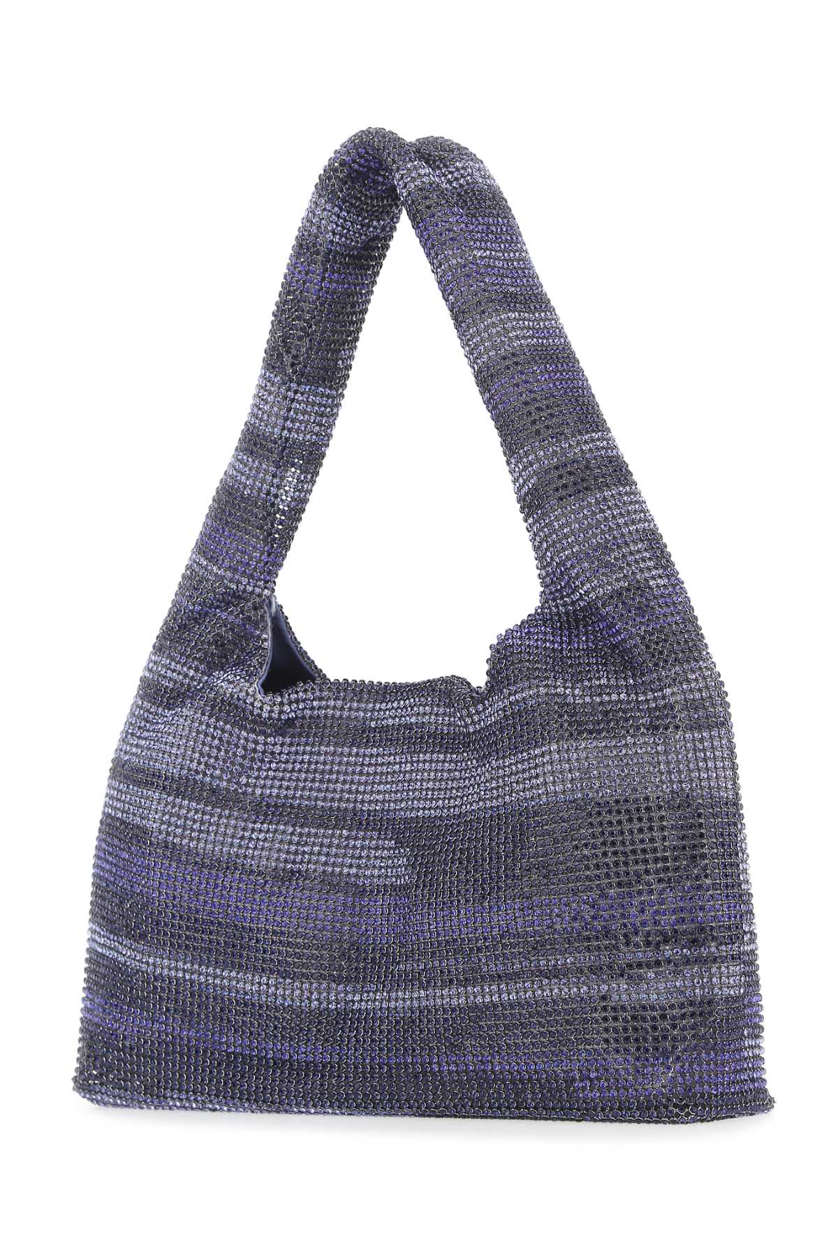 Multicolor Rhinestones Mini Handbag Purplestreak Borse A Mano