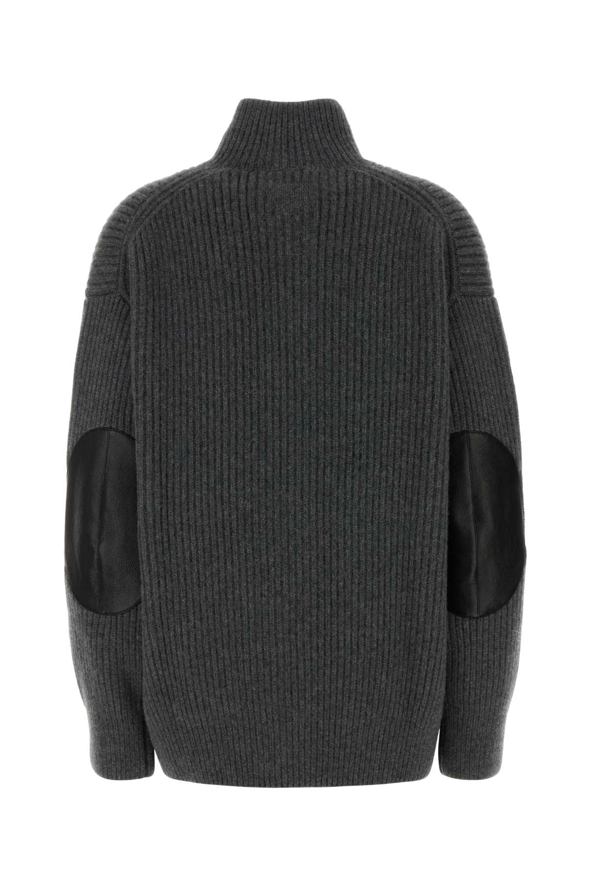 Dark Grey Cashmere Oversize Cardigan Ardesia Ws-bufalo Maglieria