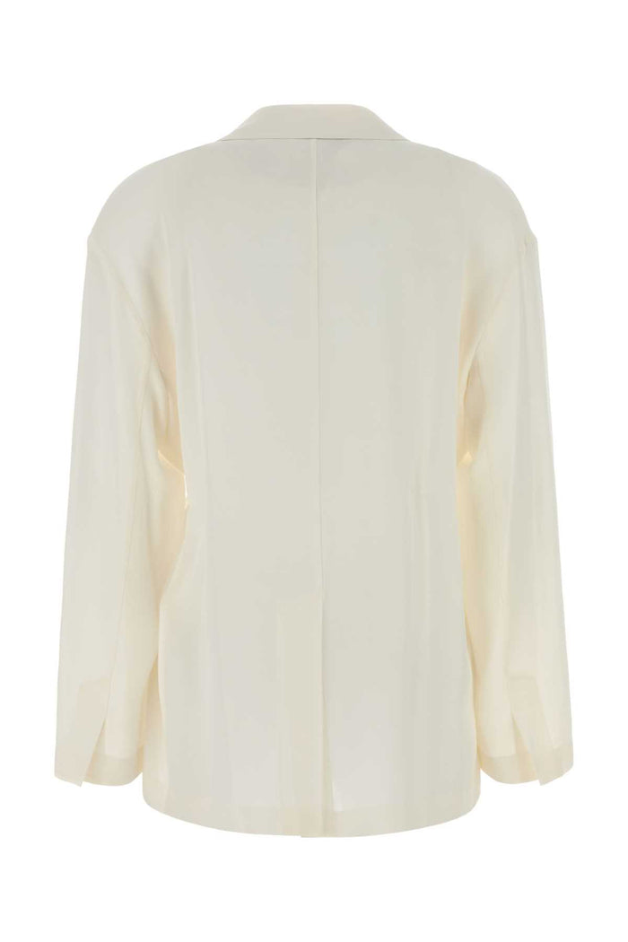 White Silk Blazer C600 Exterior: Giacche E Gilet
