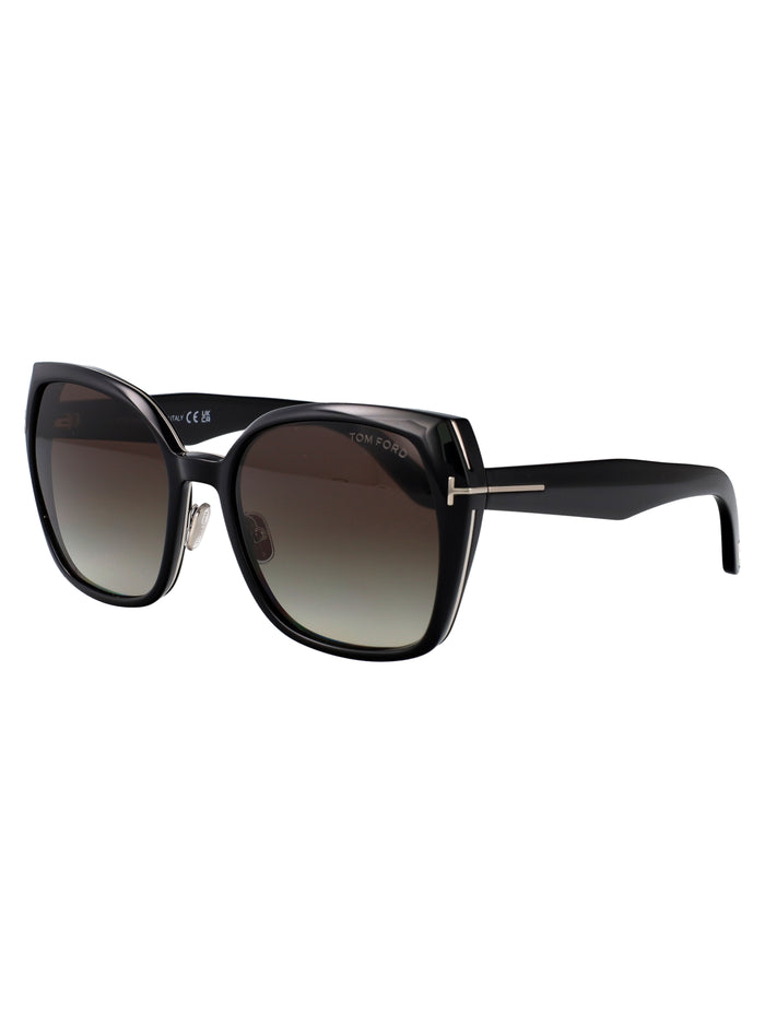 Ft1223 01b Nero Lucido / Fumo Grad Injected Sunglasses