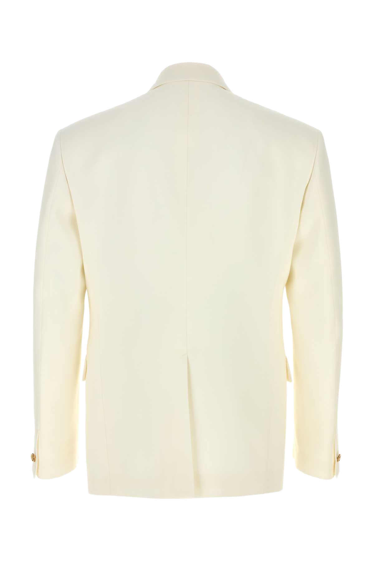 Ivory Wool Blazer Offwhite Giacche E Gilet