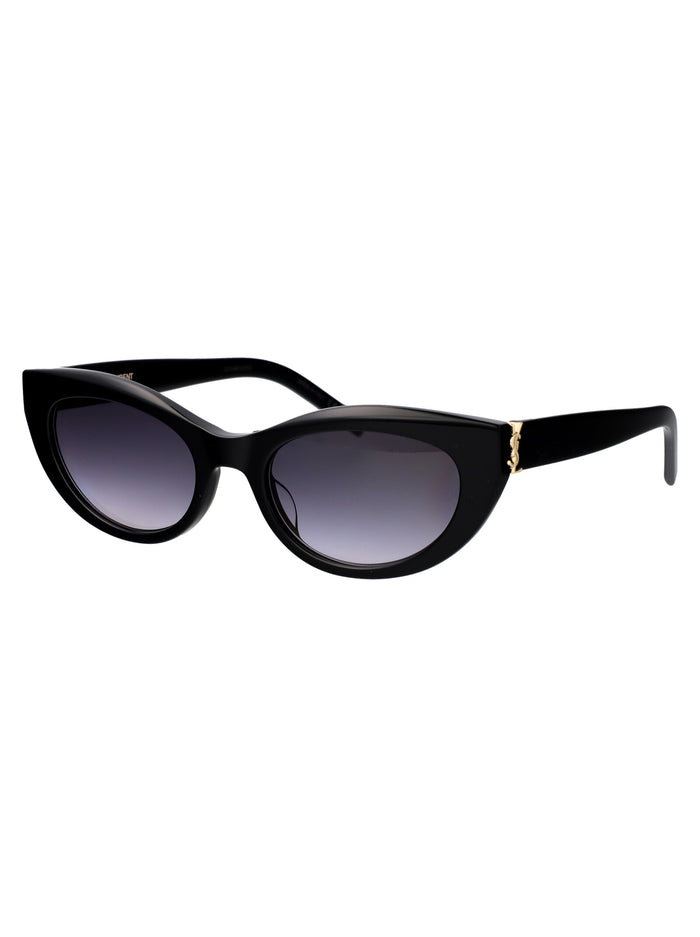 Sl M115 002 Black Grey Acetate Sunglasses