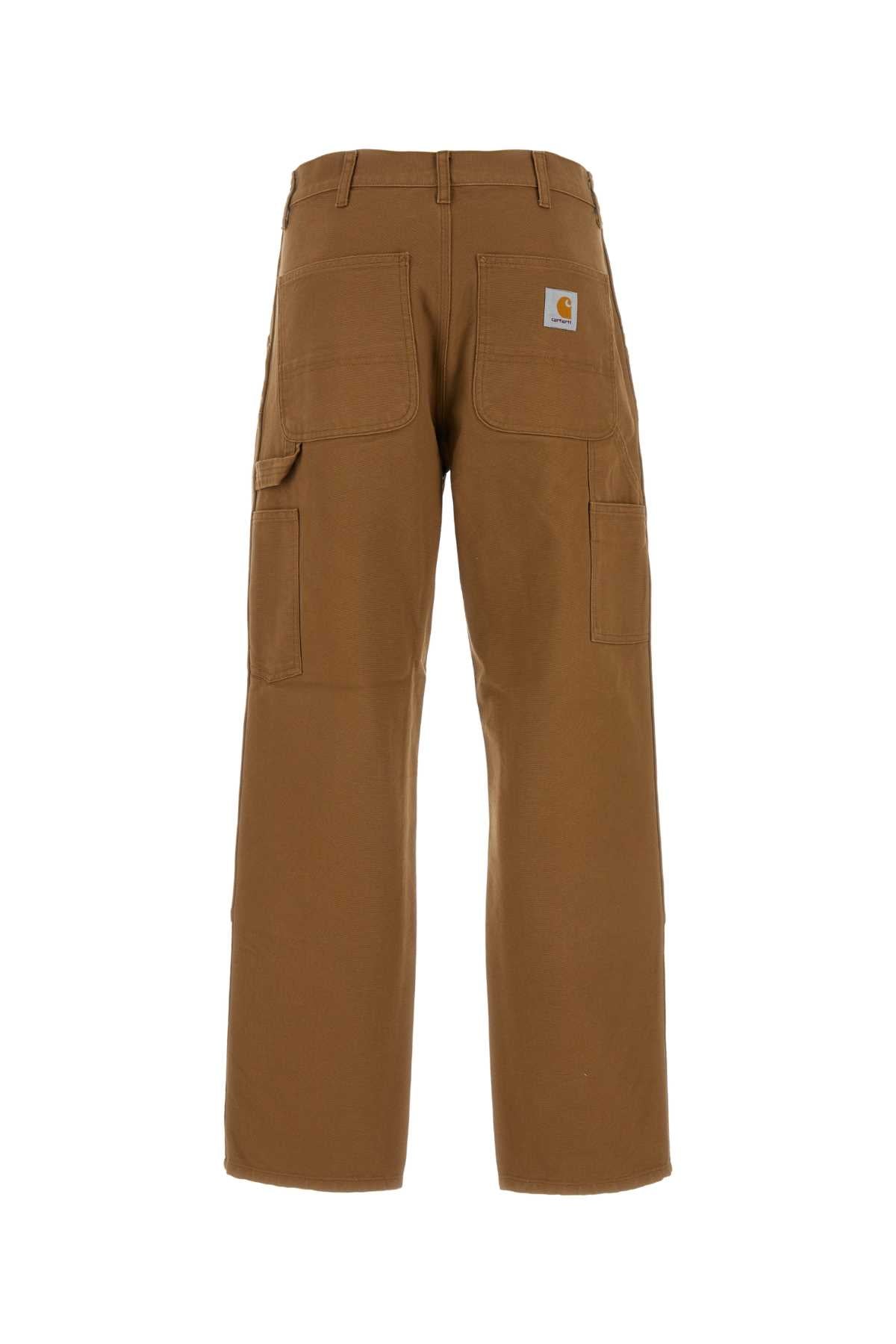 Biscuit Cotton Double Knee Pant Black Pantaloni