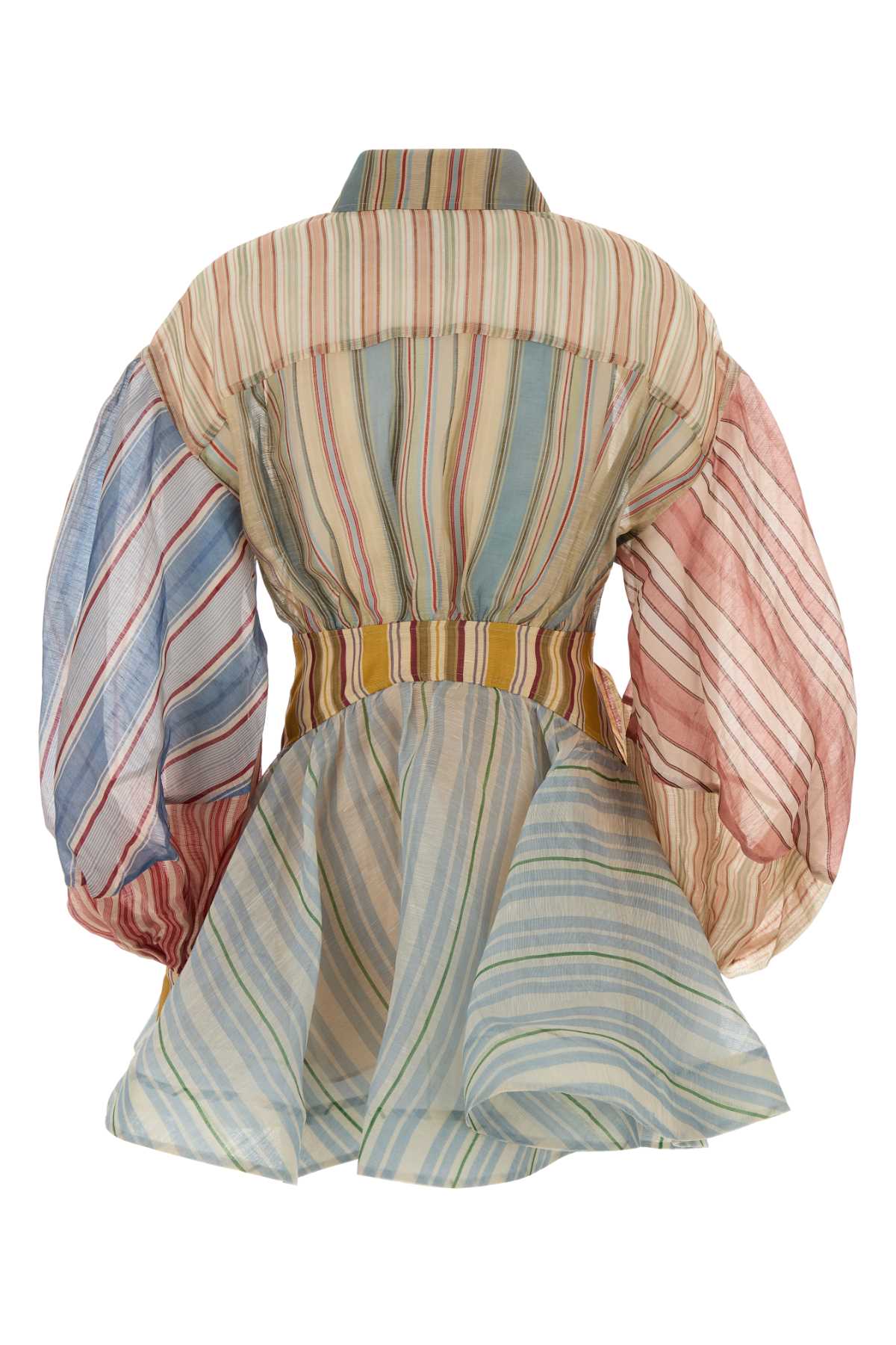 Splicedstripes Linen Silk Abiti
