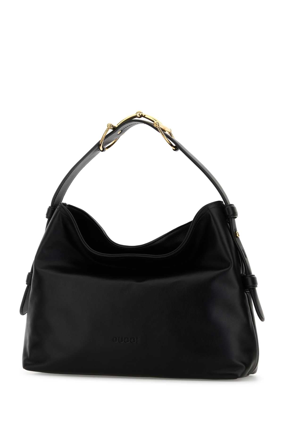 Black Leather Medium Gucci Beatrix Shopping Bag Nero Borse A Mano
