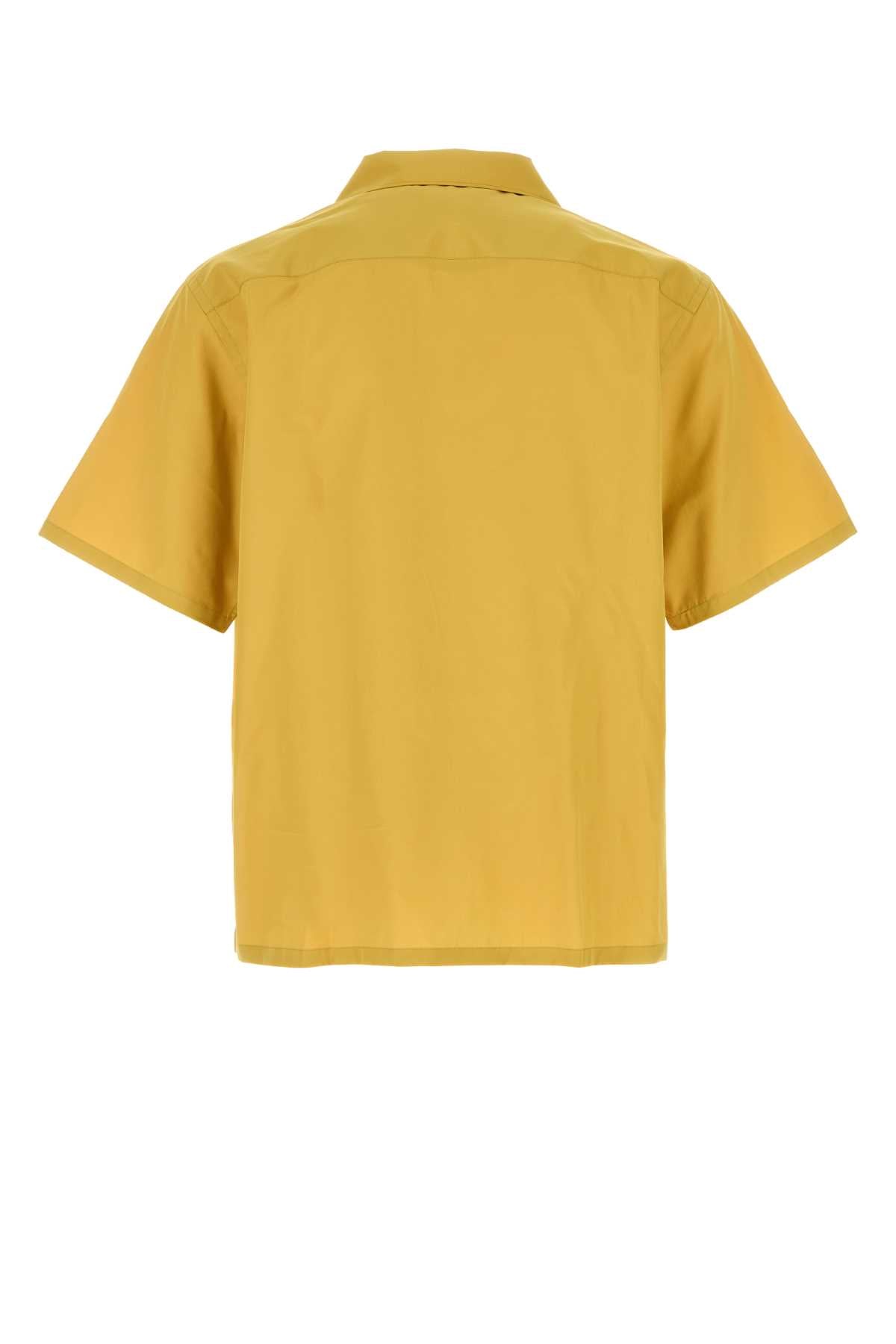 Mustard Poplin Shirt Senape Exterior: Cotton Camicie