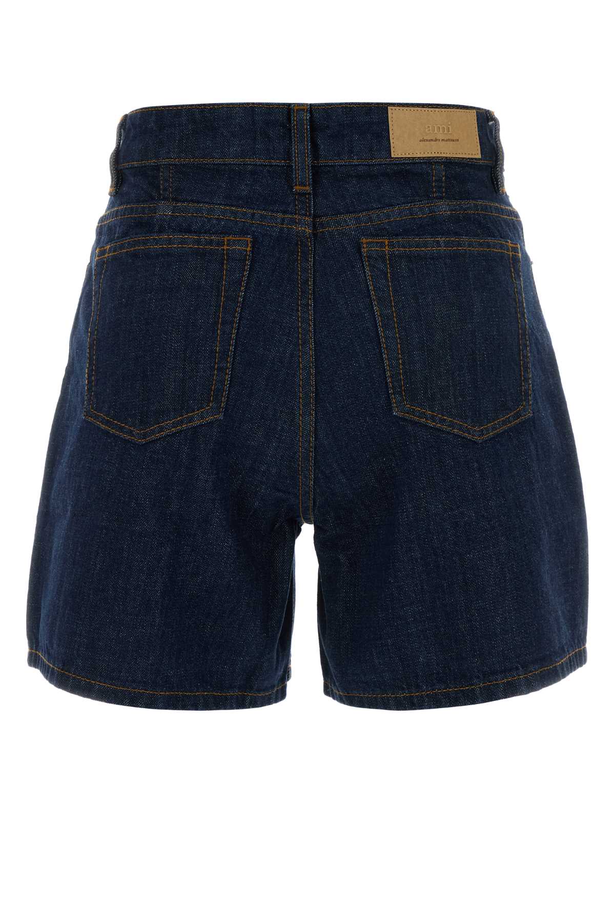 Denim Shorts Indigo Exterior: Cotton