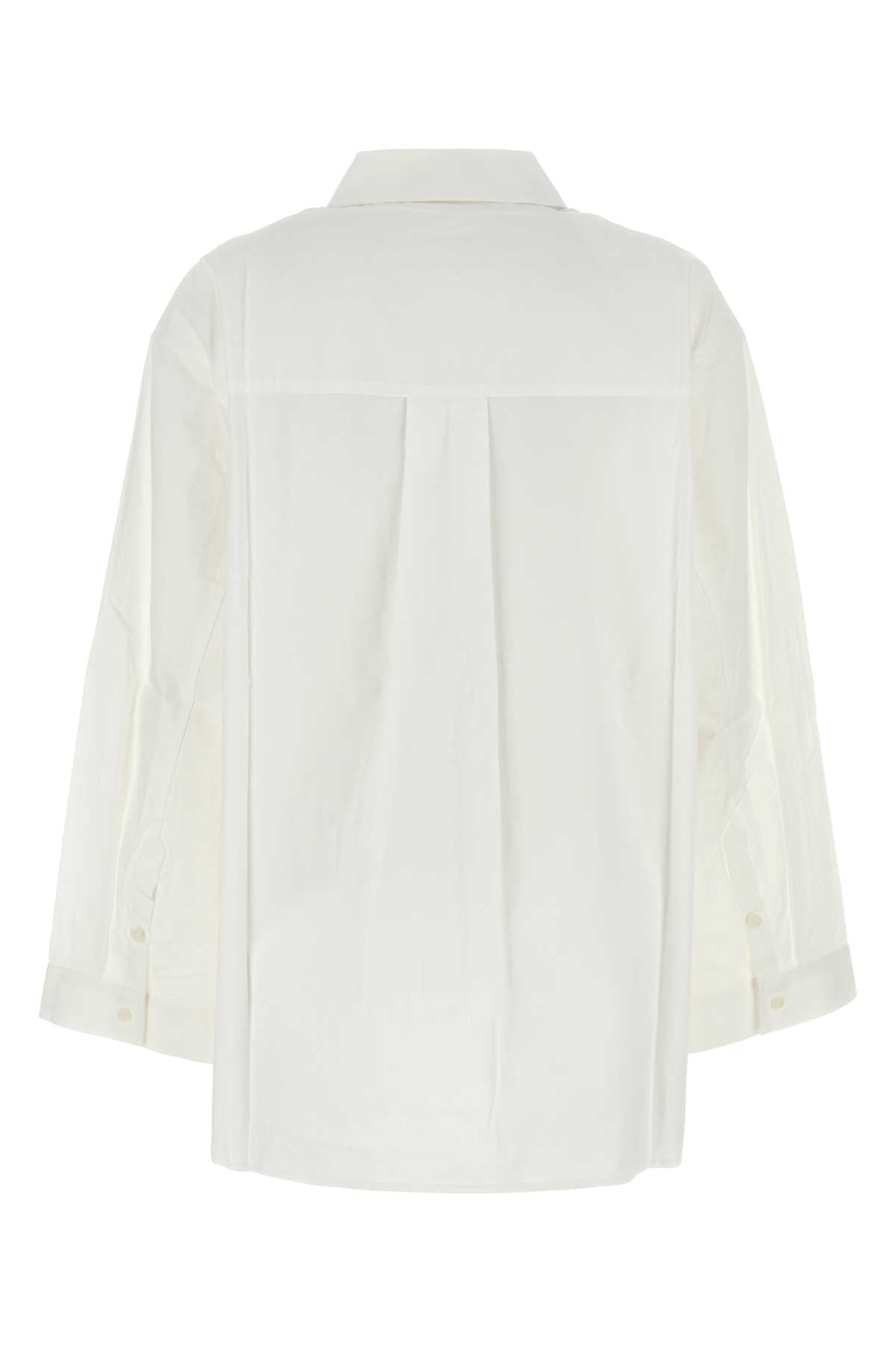 White Poplin Winslow Oversize Shirt Softwhite Exterior: Cotton Tencel Camicie