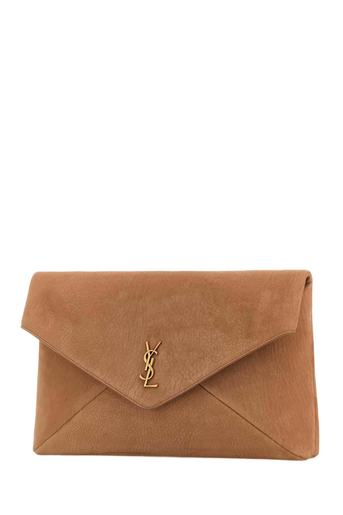 Antiqued Pink Suede Envelope Clutch Honeycaramel