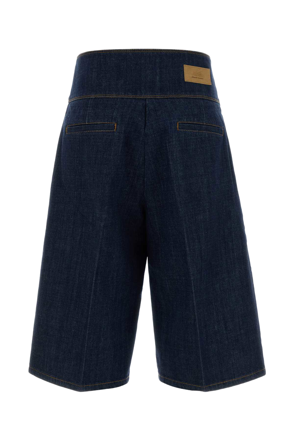 Denim Bermuda Shorts Indigo Exterior: Cotton