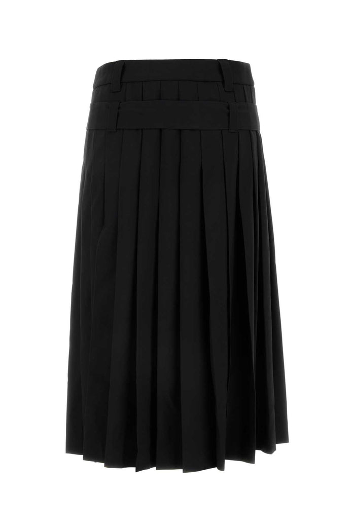Black Wool Skirt Exterior: Gonne