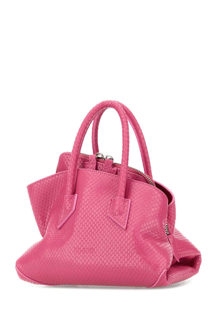 Fuchsia Leather Mini La Passeggiata Handbag Borse A Mano