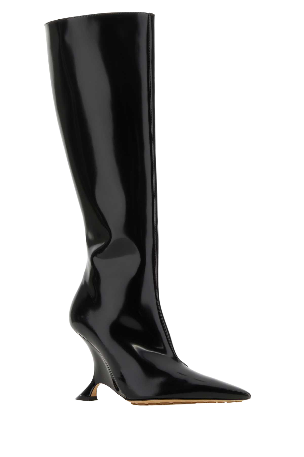 Black Leather Rocket Boots Stivali