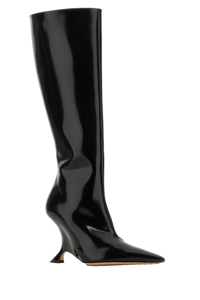 Black Leather Rocket Boots Stivali