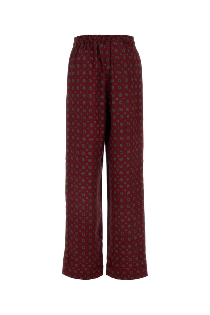 Printed Silk Pant Fantasiarosso Exterior: Pantaloni