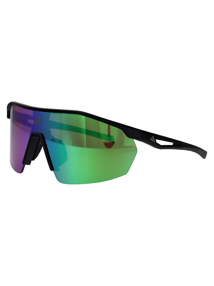 Sp0115 02q Nero Opaco / Verde Specchiato Injected Sunglasses