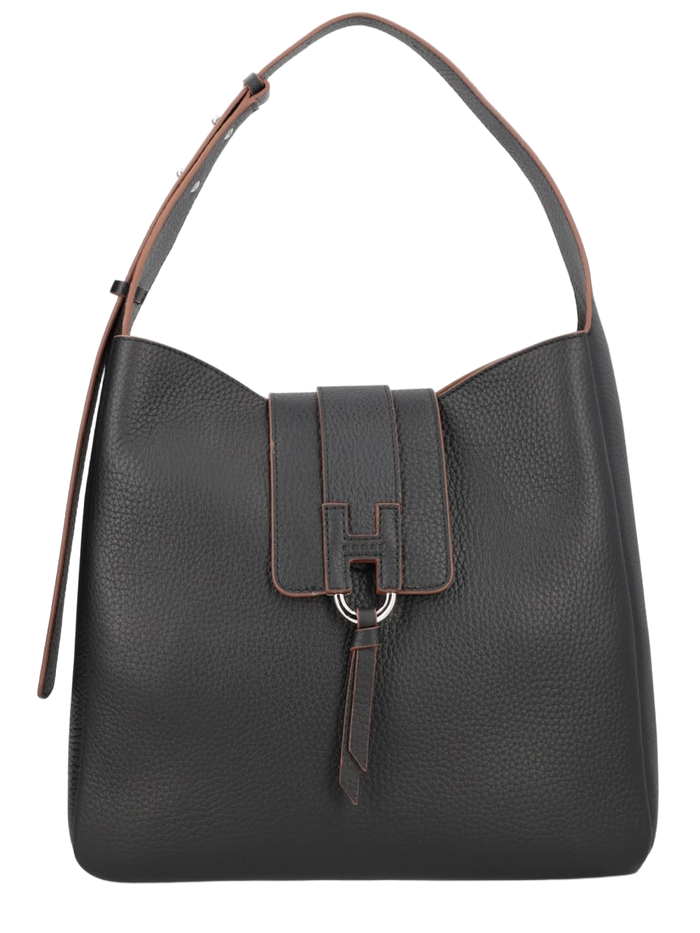 Trend Hobo Bag Black Calfskin Shoulder