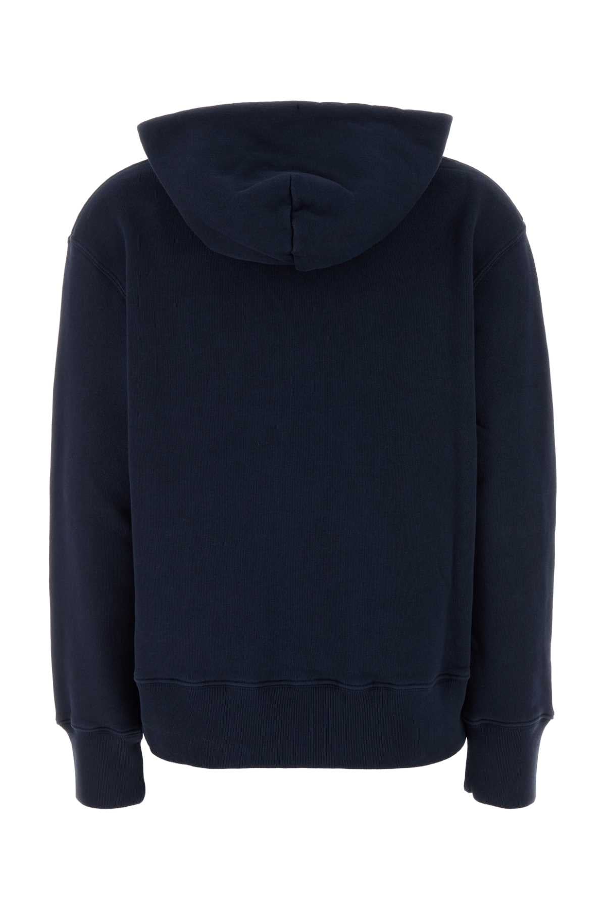 Navy Blue Cotton Main Wom Sweatshirt A2jb Exterior: Felpe