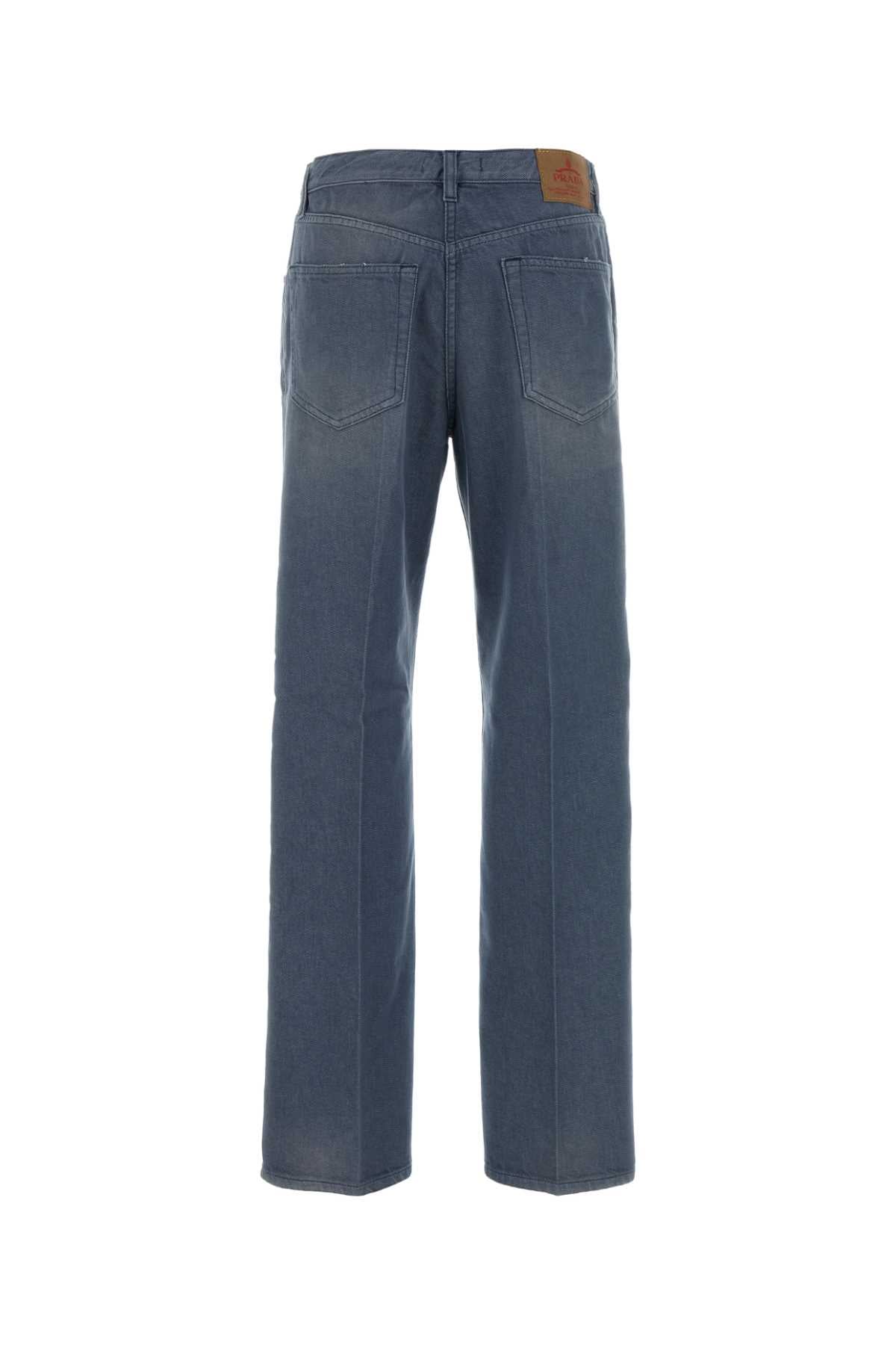 Cerulean Blue Denim Jeans