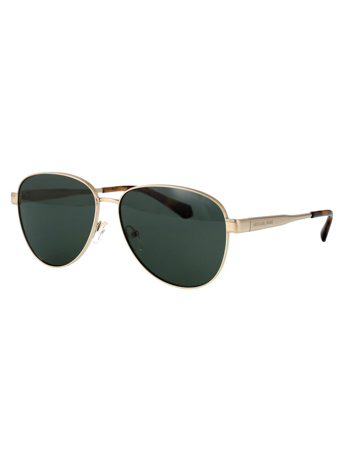 0mk1160 10143h Pale Gold Metal Sunglasses
