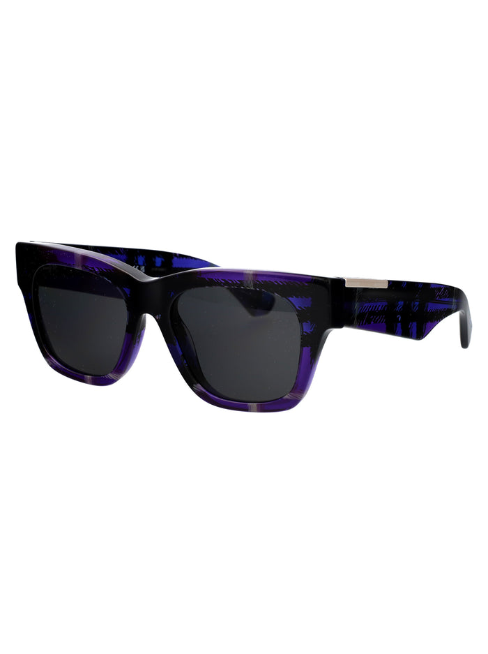 0be4424 411387 Check Violet Acetate Sunglasses