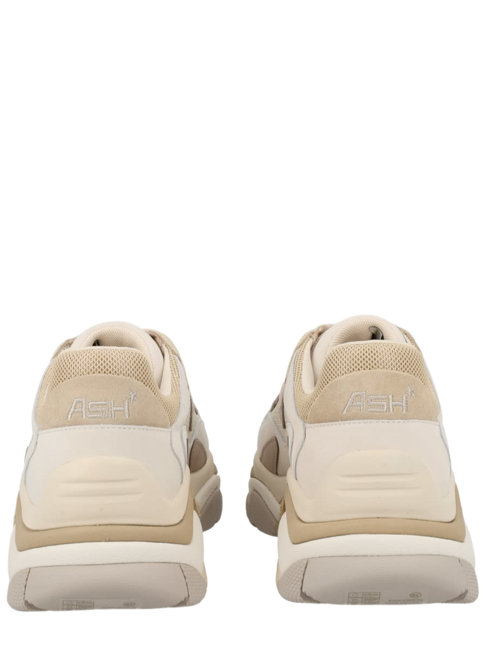 Sneaker Addict Beige Calf Leather Fabric