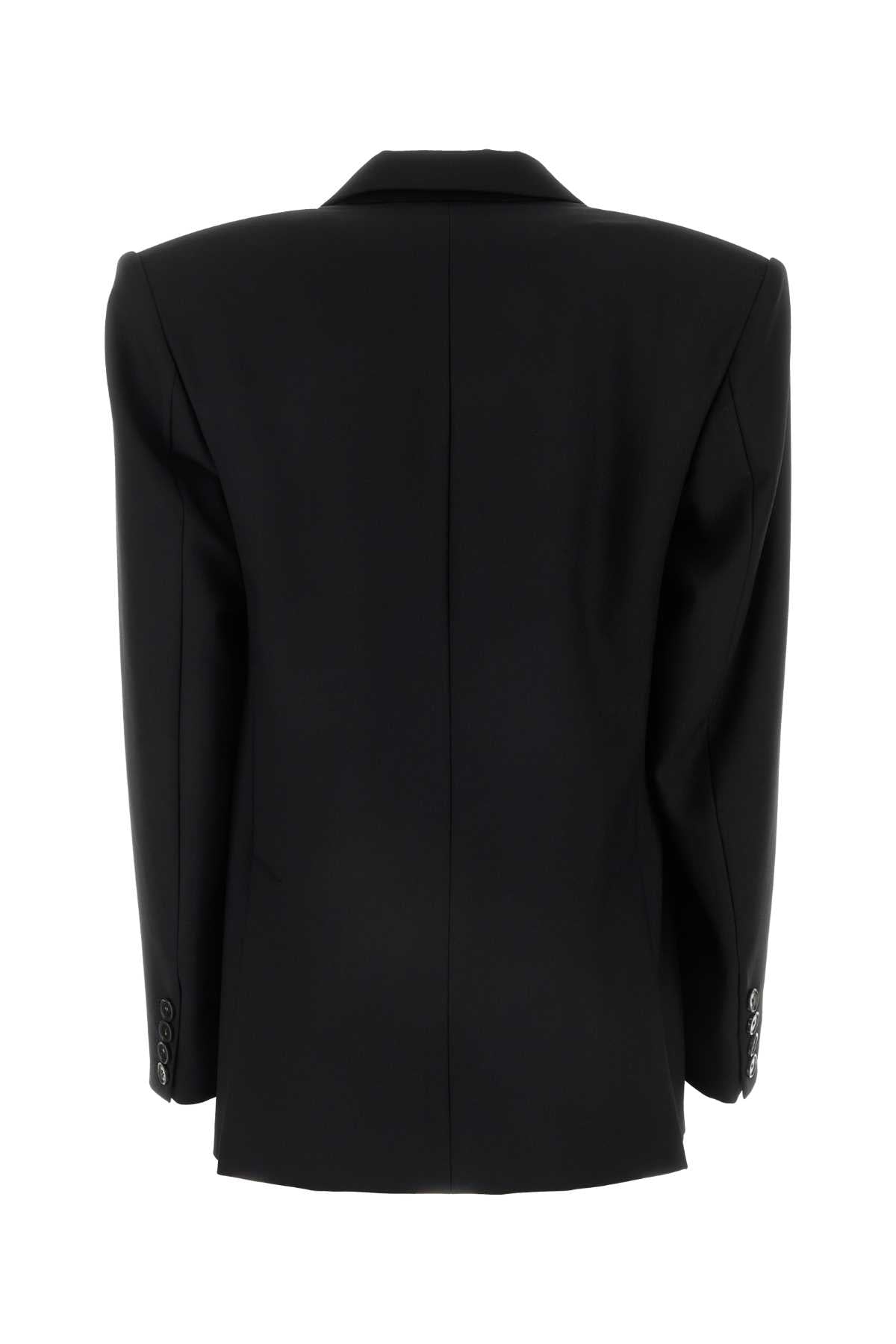 Black Wool Blazer Giacche E Gilet