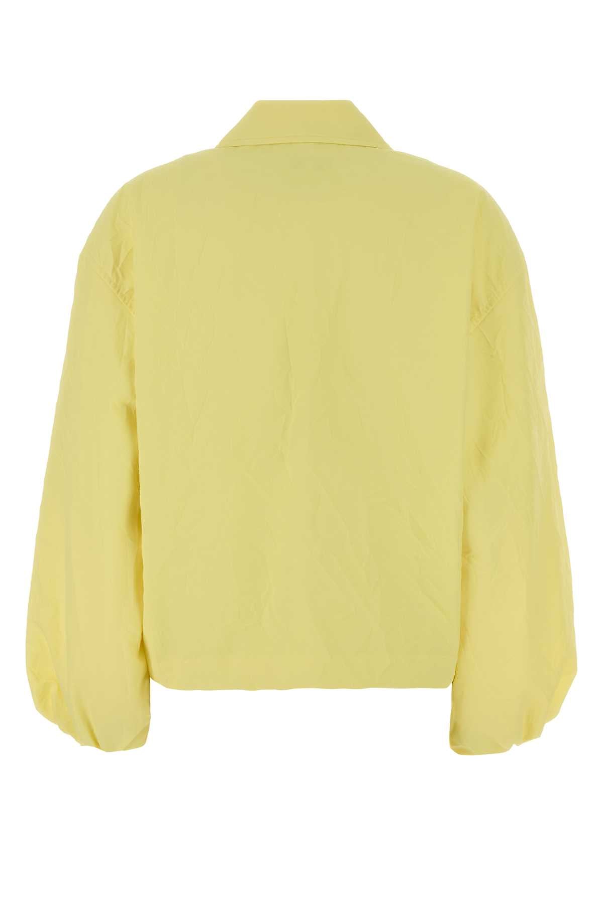 Yellow Polyester Jacket Light Giacche E Gilet