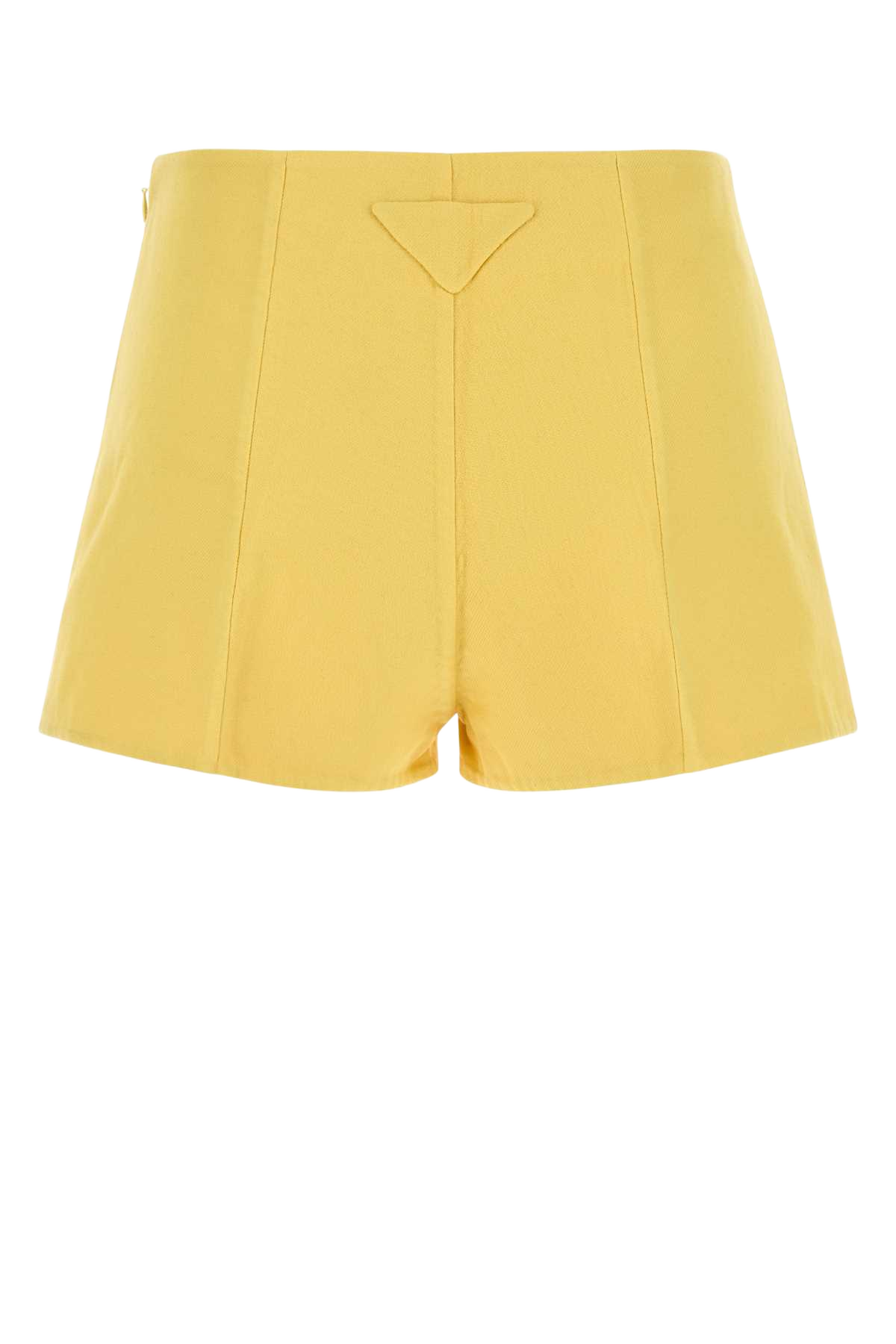 Yellow Cotton Shorts Giallo Exterior