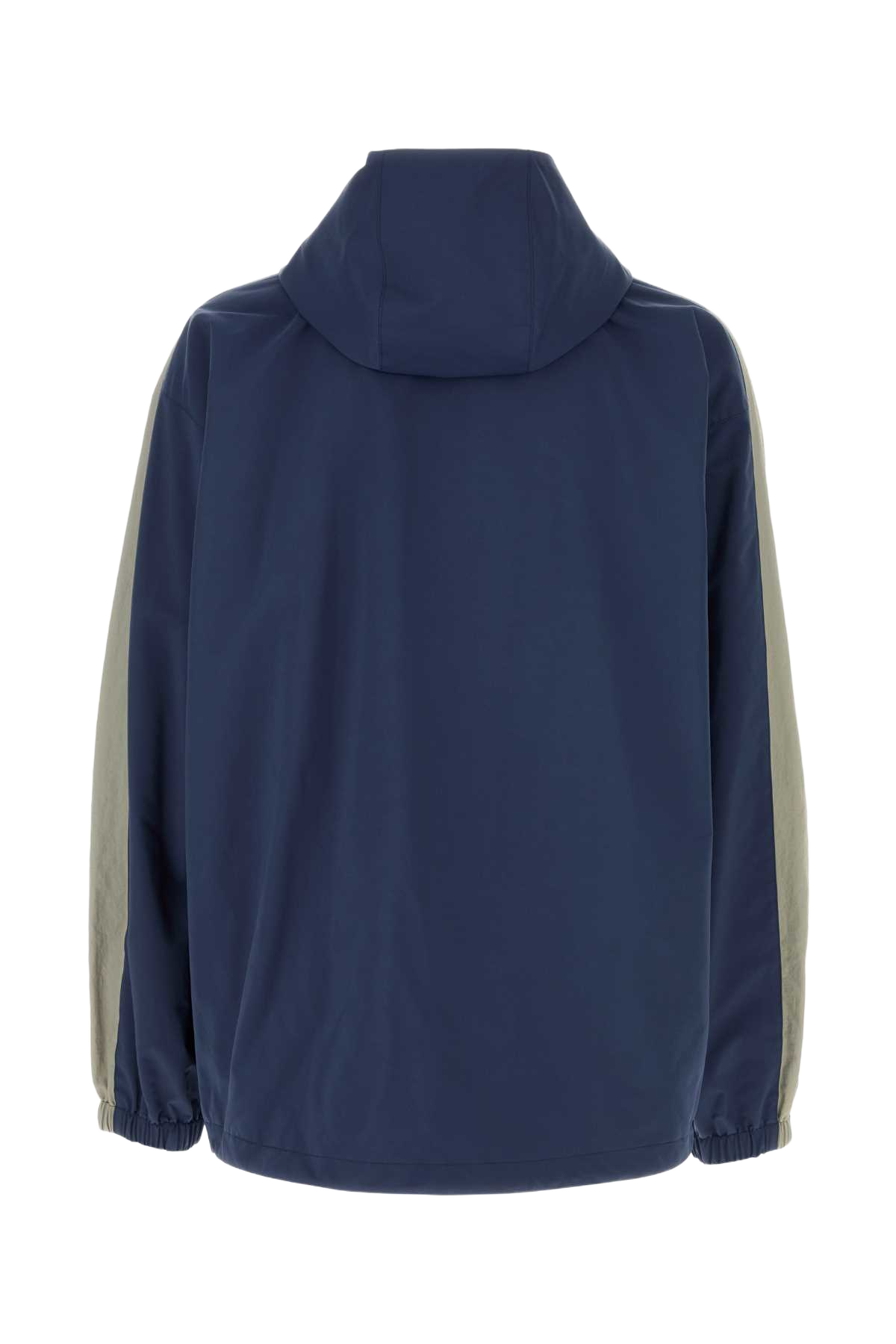 Blue Tech Fabric Windbreaker Black Giacche E Gilet