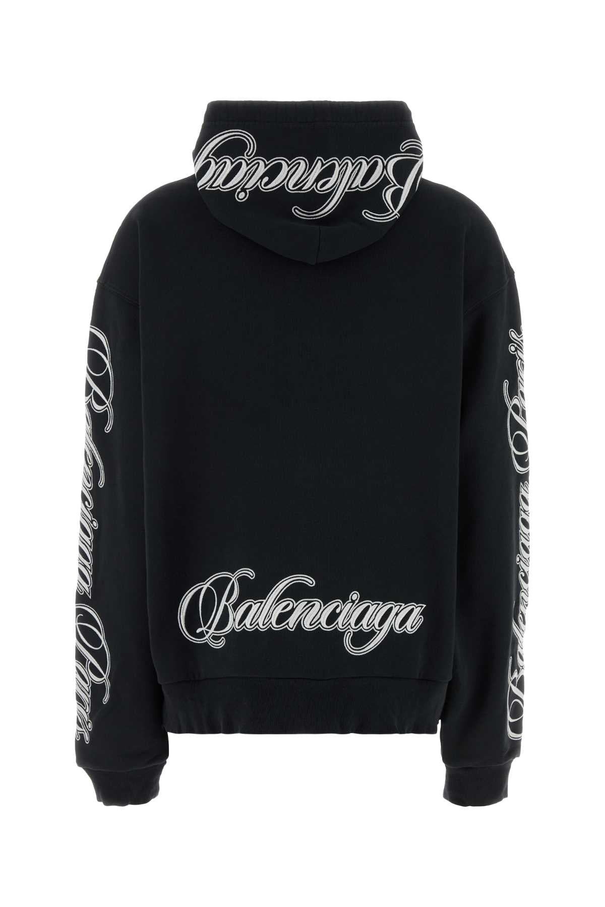 Slate Cotton Oversize Sweatshirt Washed Black 2/white T Ri Polyester Felpe