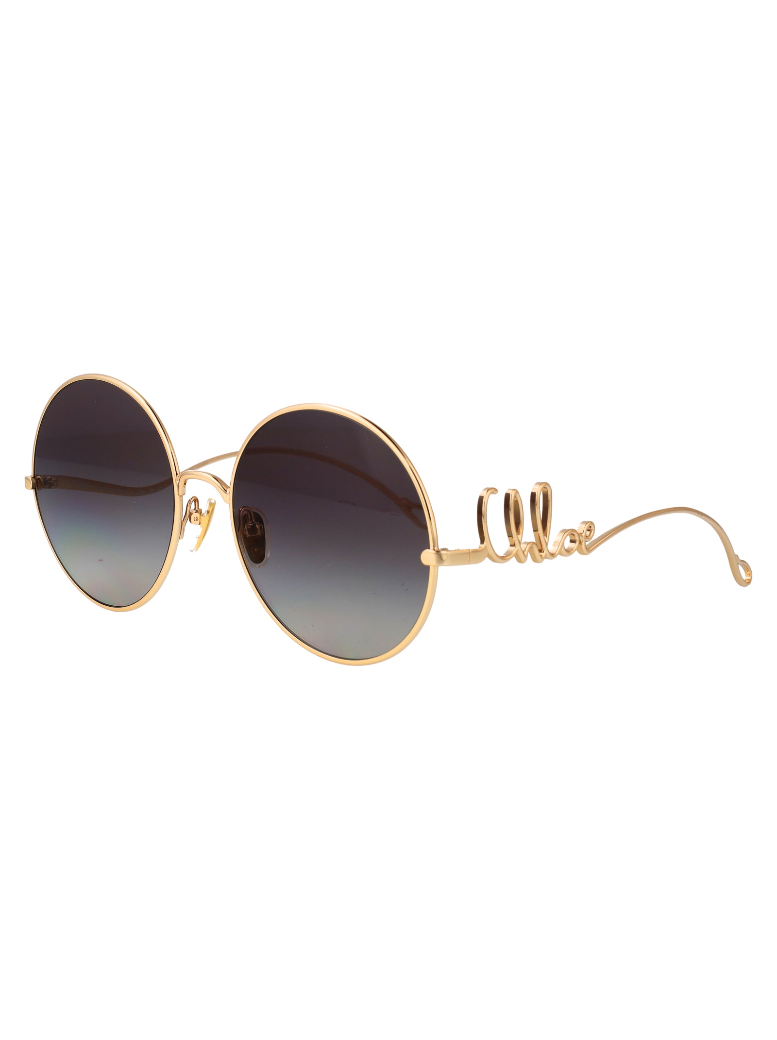 Ch0329s 001 Gold-gold-grey Metal Sunglasses
