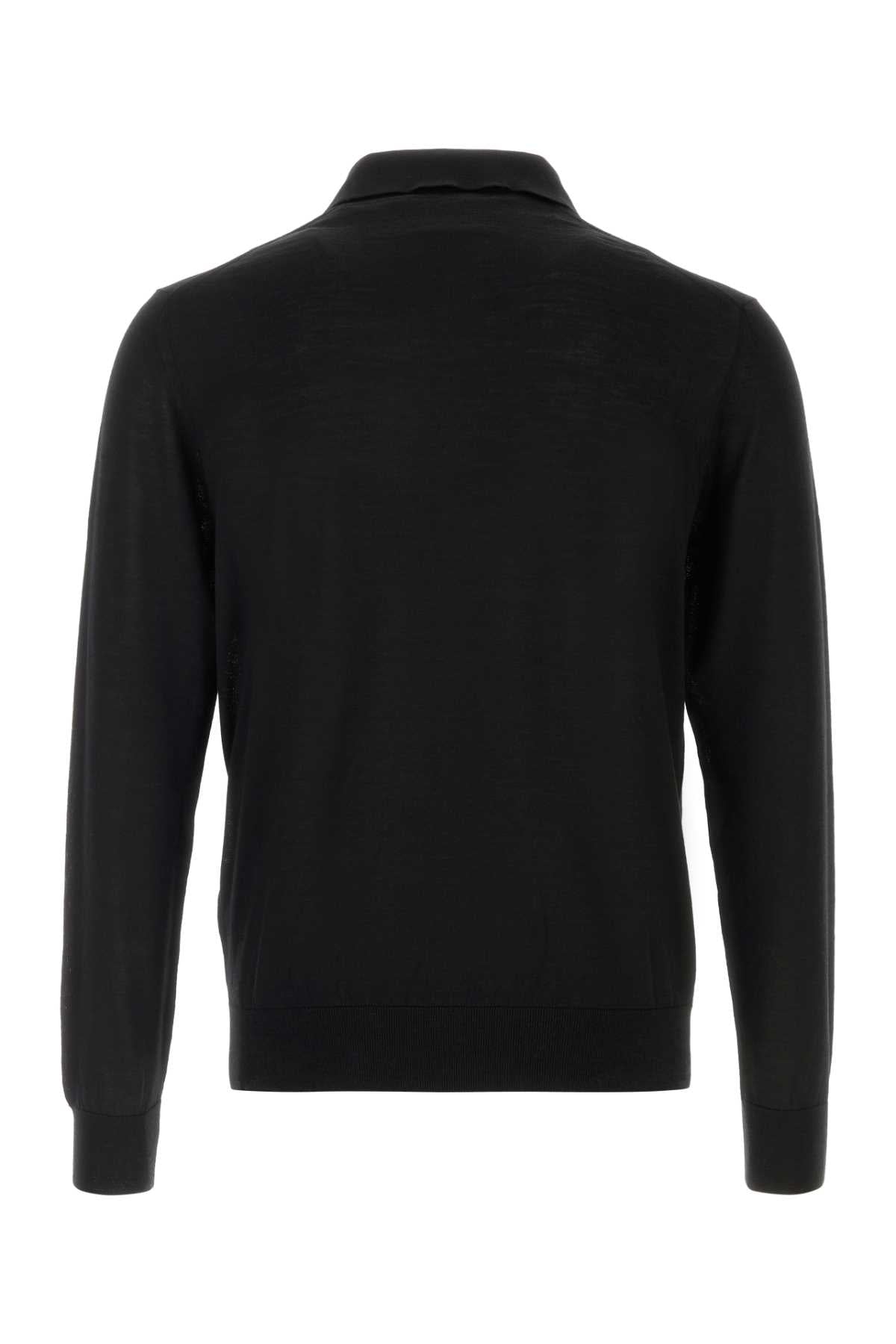 Nero Exterior: Virgin Wool Polo
