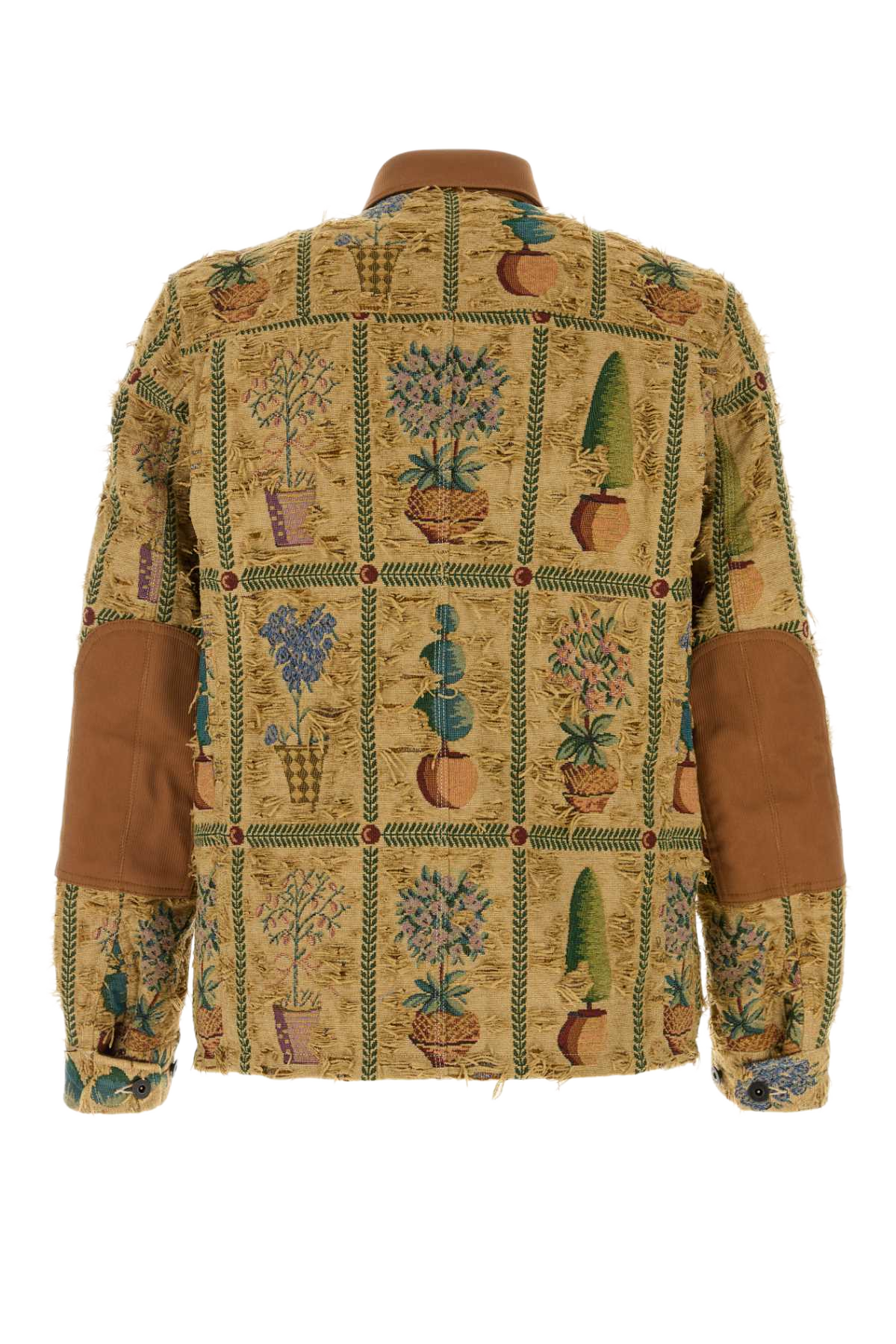 Embroidered Jacquard Jacket Bggrnrdxcamel Giacche E Gilet