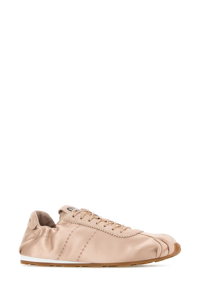 Pastel Pink Satin Sneakers Cipria