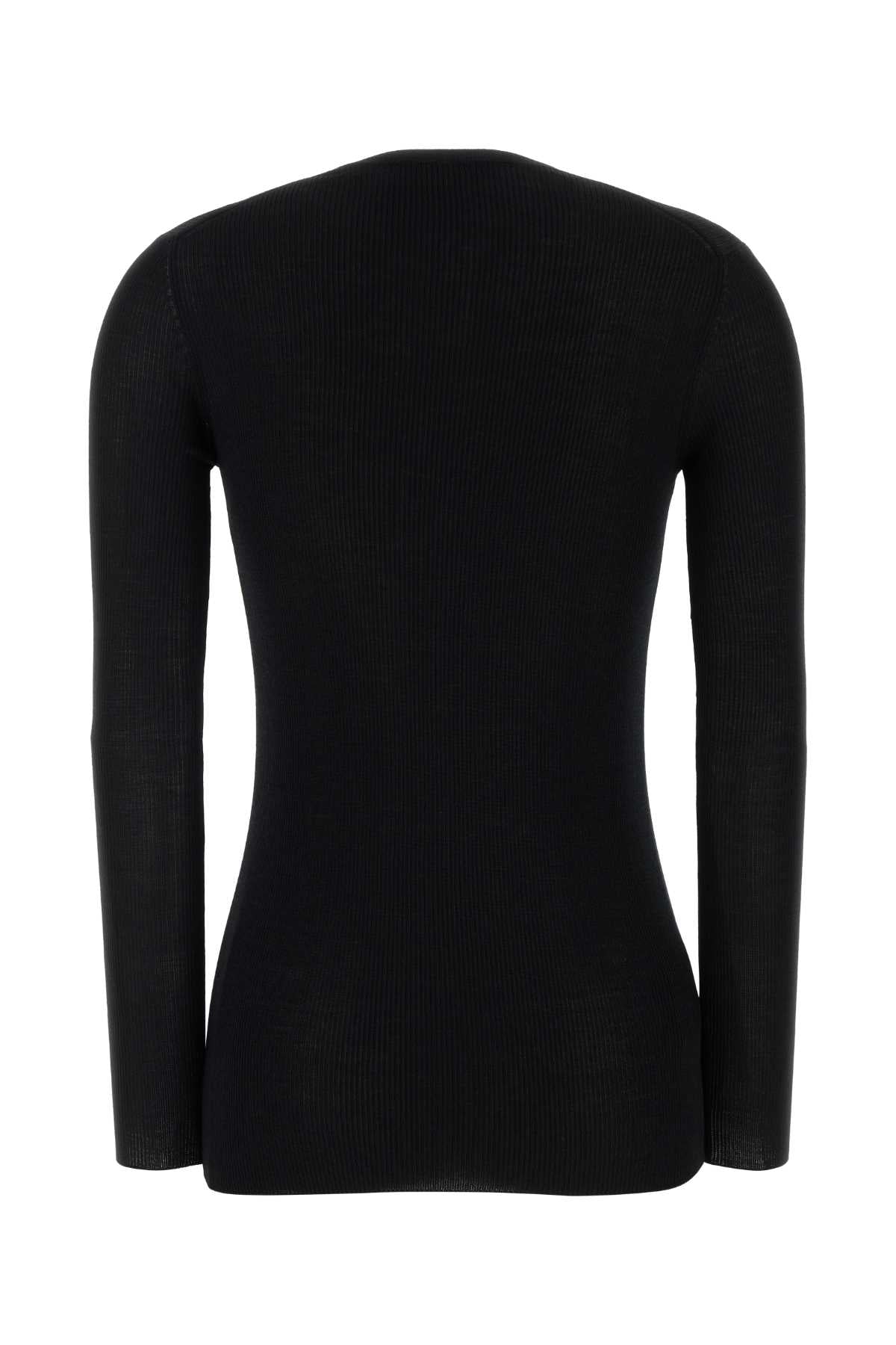 Nero Exterior: Virgin Wool Maglieria
