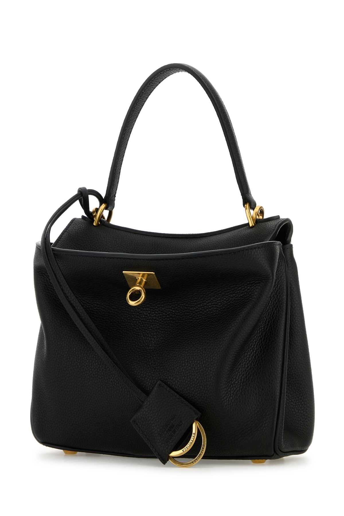 Black Leather Mini Rodeo Handbag Borse A Mano