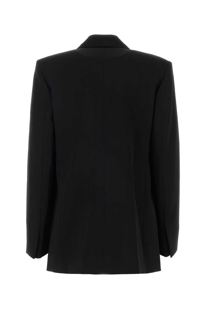 Black Wool Blazer Giacche E Gilet