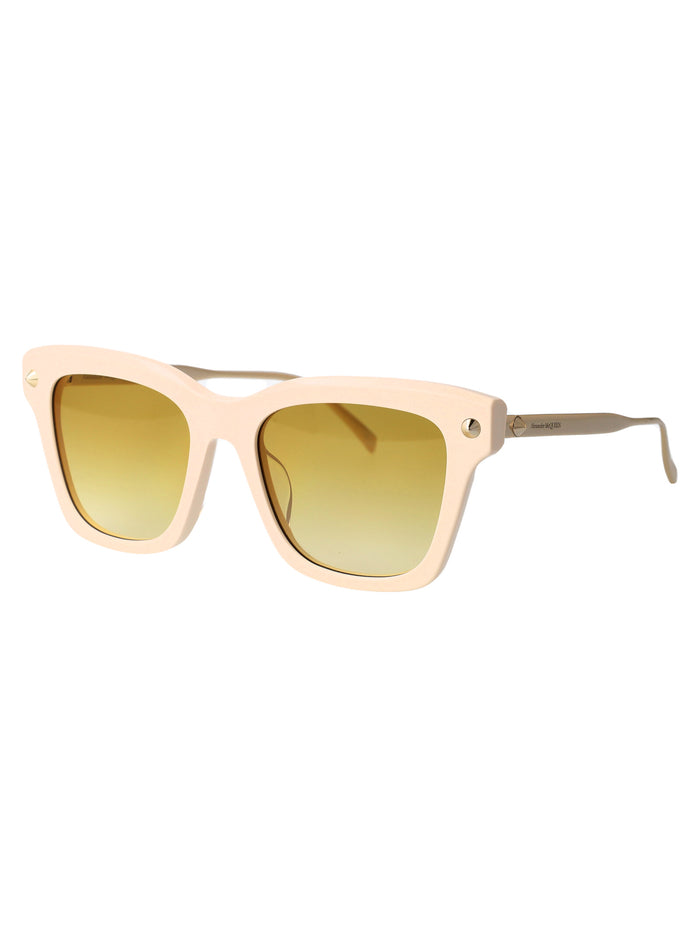Am0483s 004 Ivory-gold-yellow Metal Sunglasses