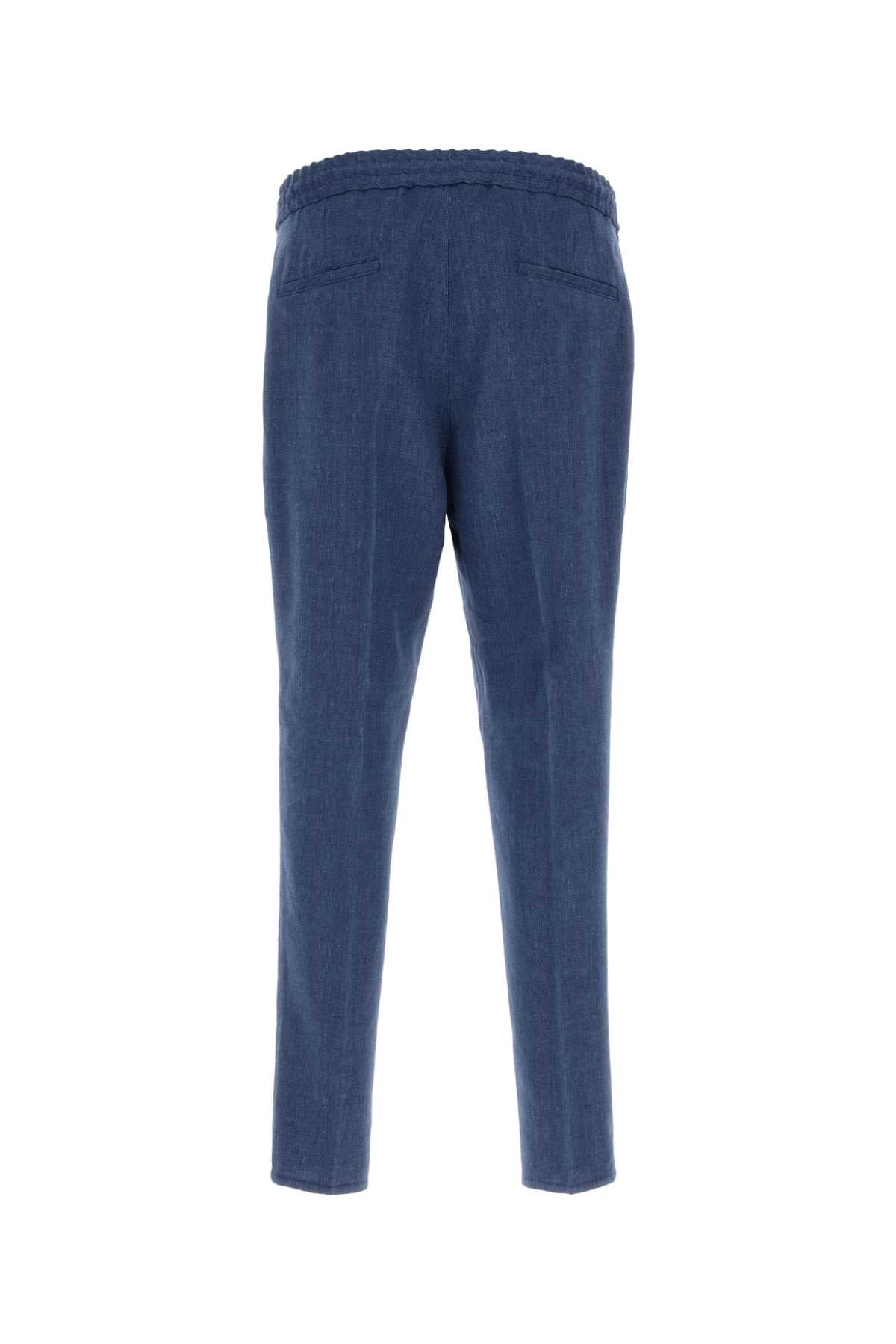 C025 Exterior: Linen Virgin Wool Pantaloni