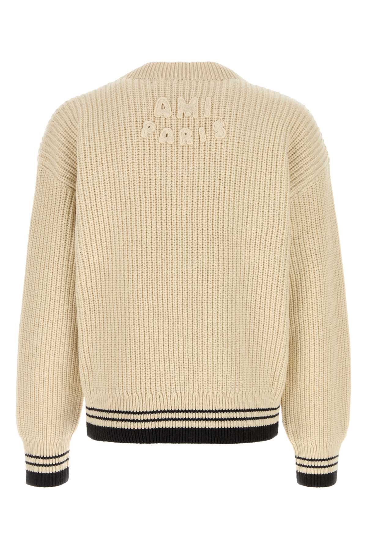 Uks864kn0161 136 Blanccreme Exterior: Virgin Wool Cotton Maglie