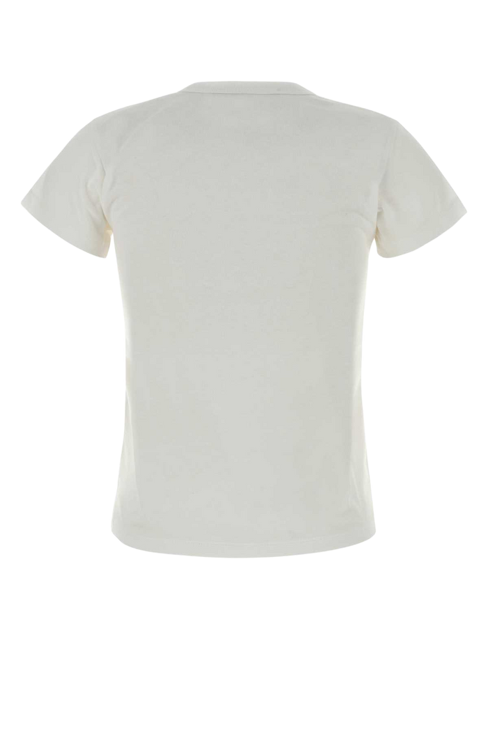 White Cotton T-Shirt Biancorosso Exterior