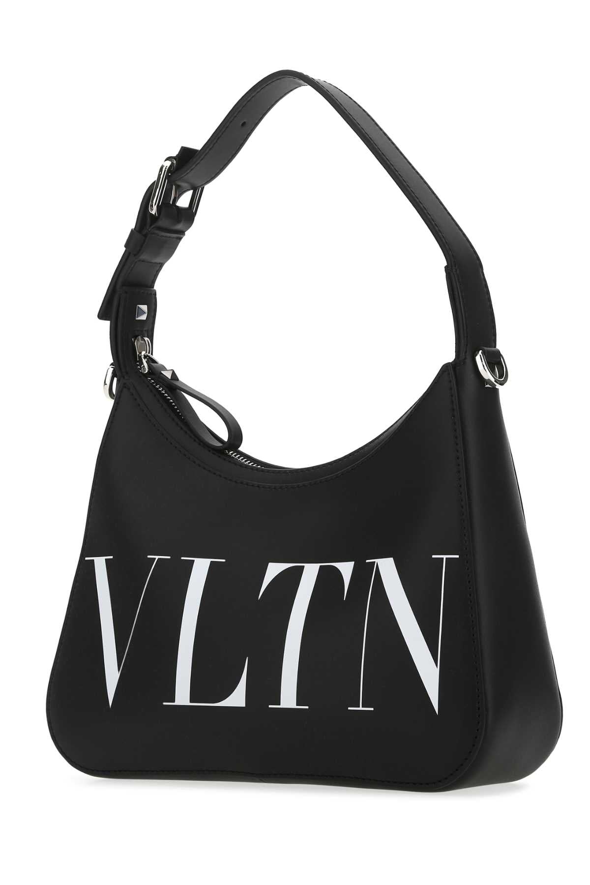 Black Leather Vltn Handbag 0ni Borse A Mano