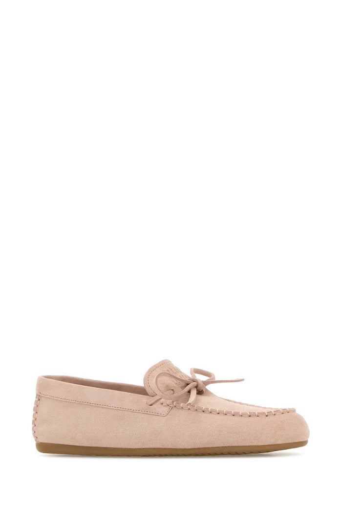 Pink Suede Loafers Pesco Mocassini