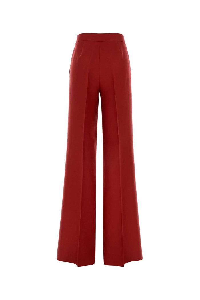 Red Linen Badesse Palazzo Pant Rosso Exterior: Pantaloni