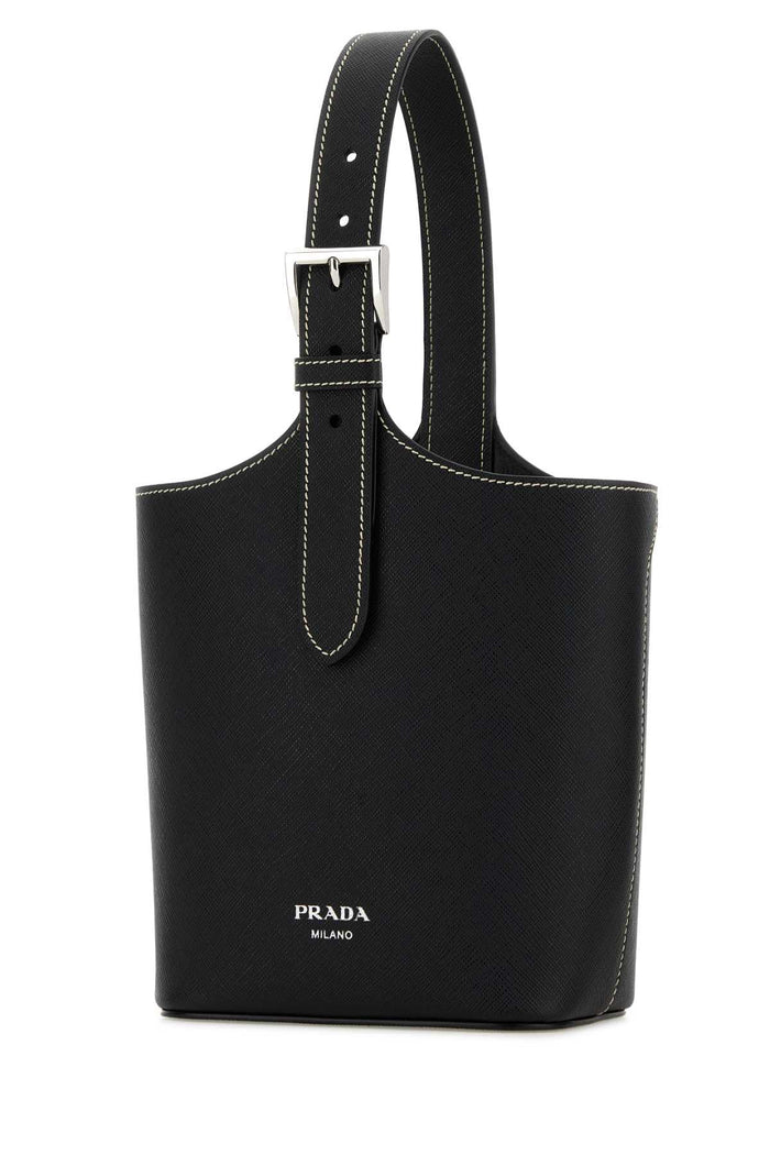 Black Leather Shoulder Bag Nero Borse A Mano