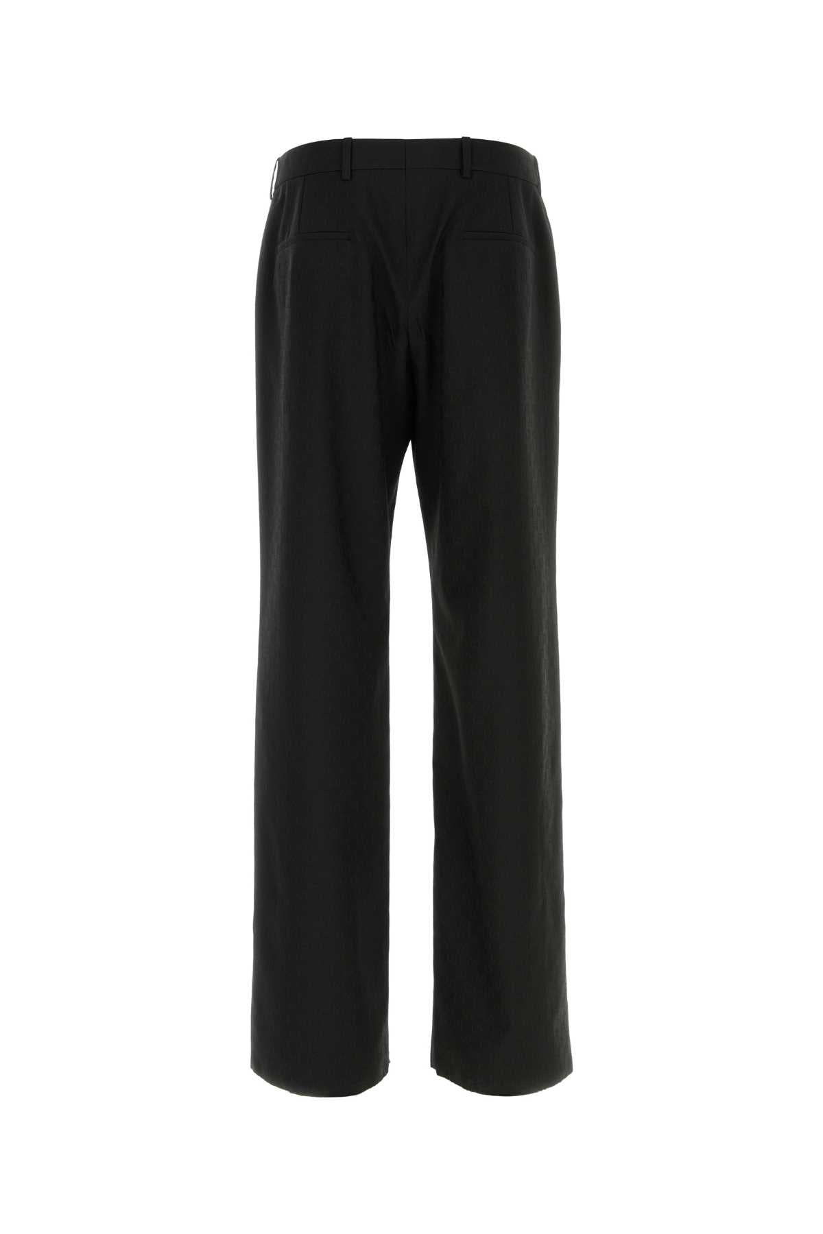 Black Polyester Blend Pant Mix Pantaloni