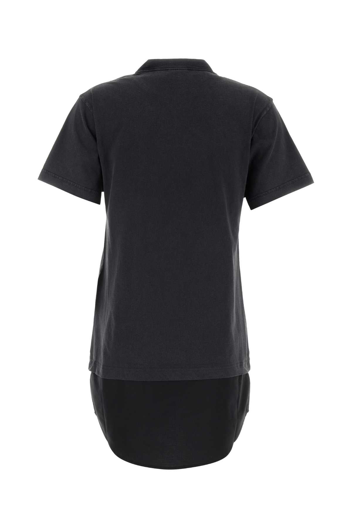 Slate Cotton T-Shirt Dress Faded Washed Black/w T1 Abiti