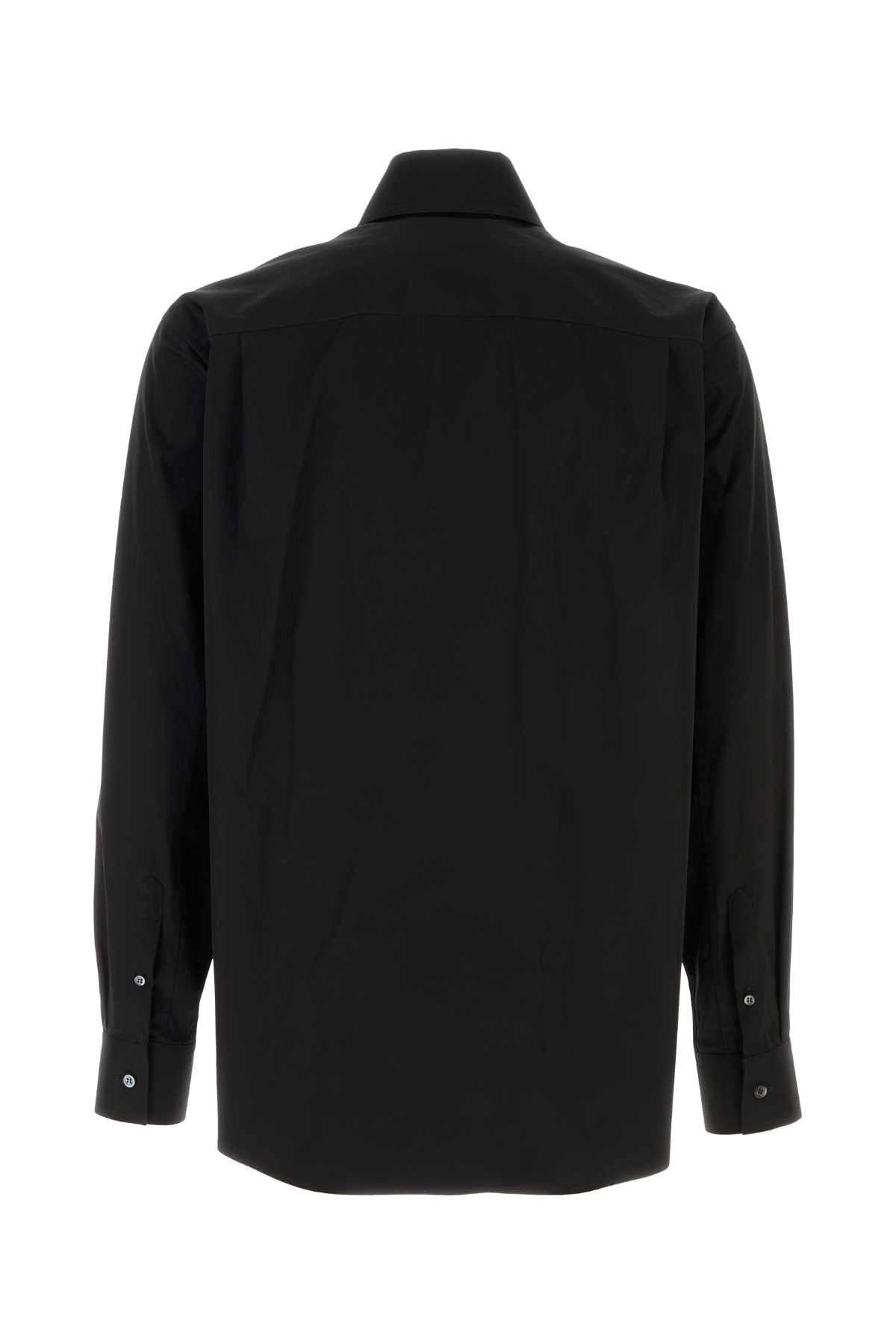 Black Poplin Shirt Exterior: Cotton Camicie