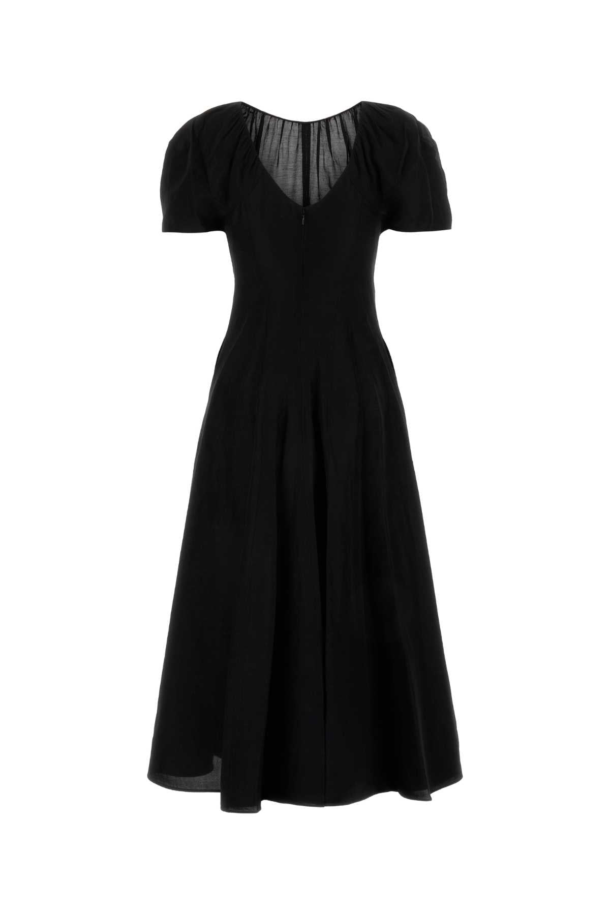 Black Viscose Blend Dress Main Body : Abiti